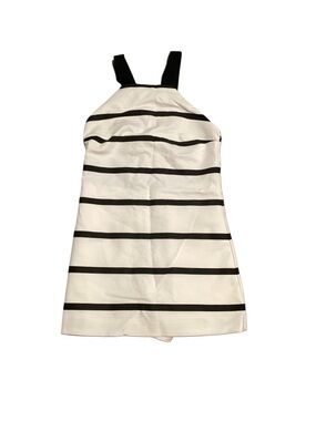 Zara Black and White Striped Halter Dress